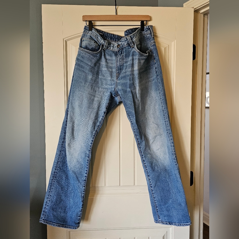 Buffalo David Bitton Men's Straight Jeans in Washed Blue, 36x32